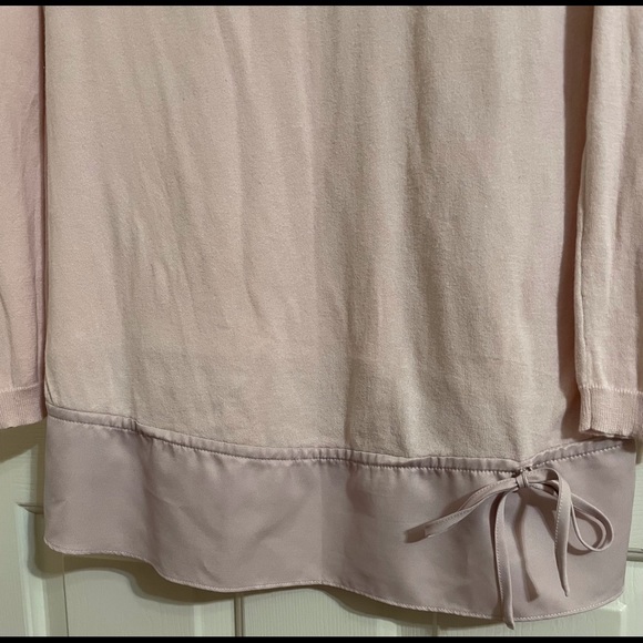 Women’s Gap Maternity Pink Sweater with Drawstring Bottom, Size Medium - Picture 3 of 4